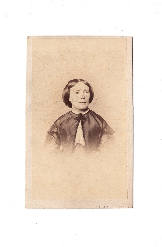 Carl Schwarz CDV Photo Lady Portrait / Woman – Stuttgart 1860s