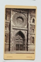 CDV Photo by CHRISTIAN KÖNIG NÜRNBERG C. 1870-1880 Portal St. Lorenz Church