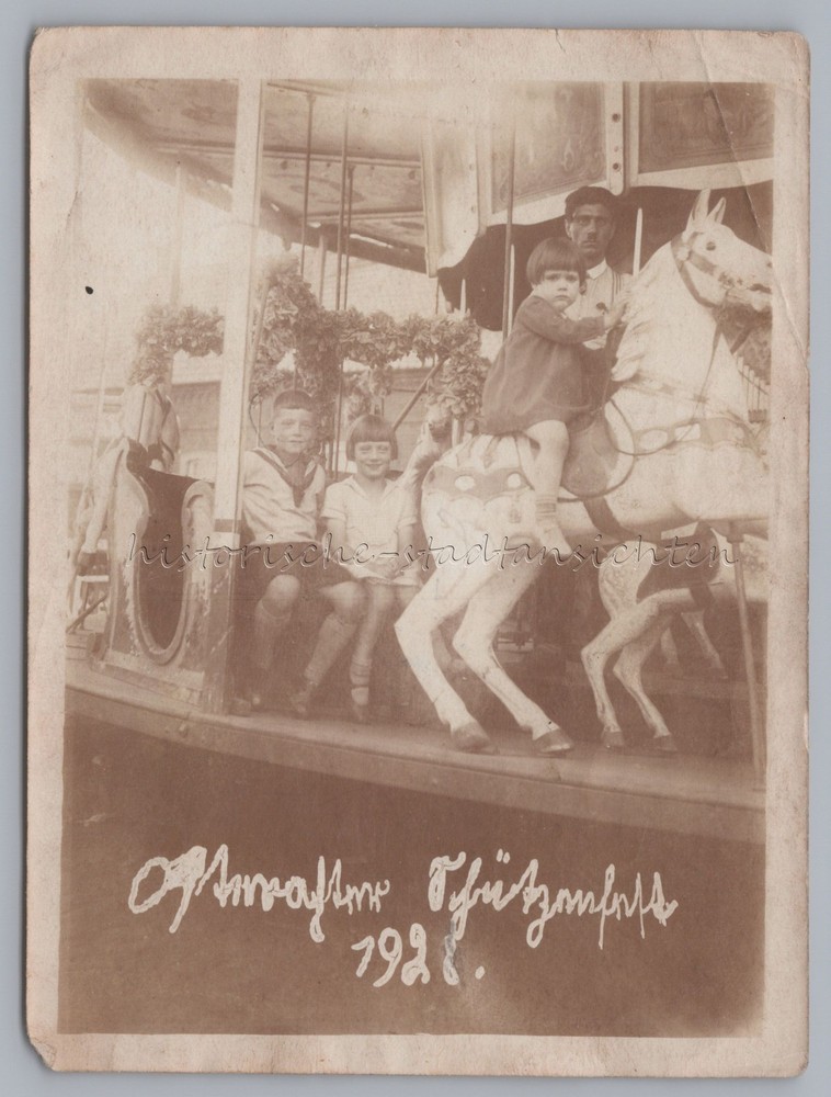 Osterather Schützenfest 1928 – Osterath Meerbusch Carousel – Old Photo 1920s