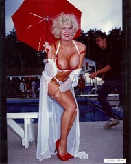 Org Vintage 1990s Nude Large (8 x 10) Photo- Blond- Super Endowed- Kelly Blue
