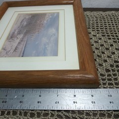 Signed 1988 Beach Photography Framed Vintage Coastal Dunes Oceanfront 9.5×11.5