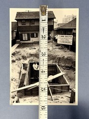 Bomb Shelter Construction, 1951 Fotofolio Art Photo Print Card By Loomis Dean