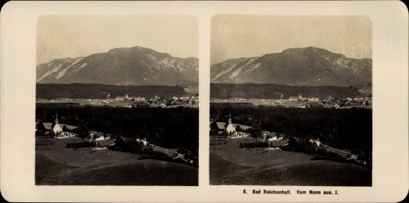 Stereo Photo Bad Reichenhall in Upper Bavaria, Panorama from the Nonn – 10710539