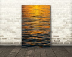 Orange modern abstract photography wall art photo print water ripples picture