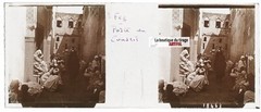 Fez, Morocco, Stereoscopic Glass Plate, Sepia Positive 4.5X10.7 Cm