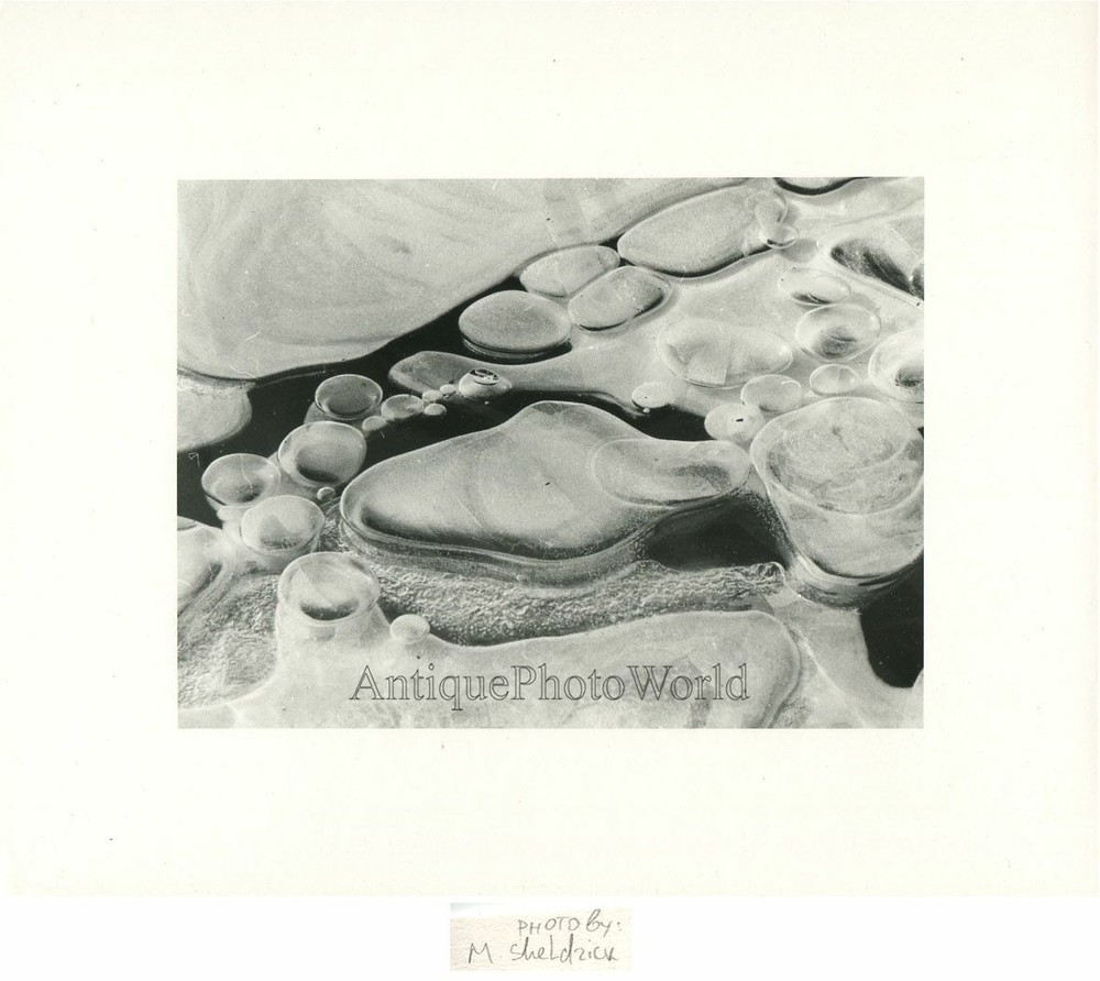 Ice shapes surreal vintage art photo by M. Sheldrick