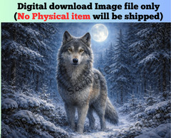 Wolf AI created digital art wallpaper image picture background for pc & mobile
