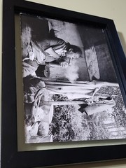 RARE Paul S Conklin Canadian Cree Woman Lights Her Pipe In Her Summer Camp Photo