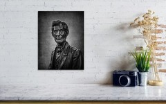 Abraham Lincoln Statue Still Life Portrait Black and White Photography Art Print