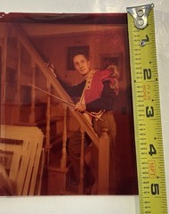 3 Norman Rockwell 1952 Negatives Of Him In His Studio, Grabbing Props Rare￼￼