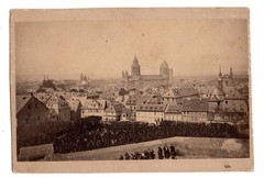 Photograph album Mainz panorama with cathedral around 1885 city view (118)