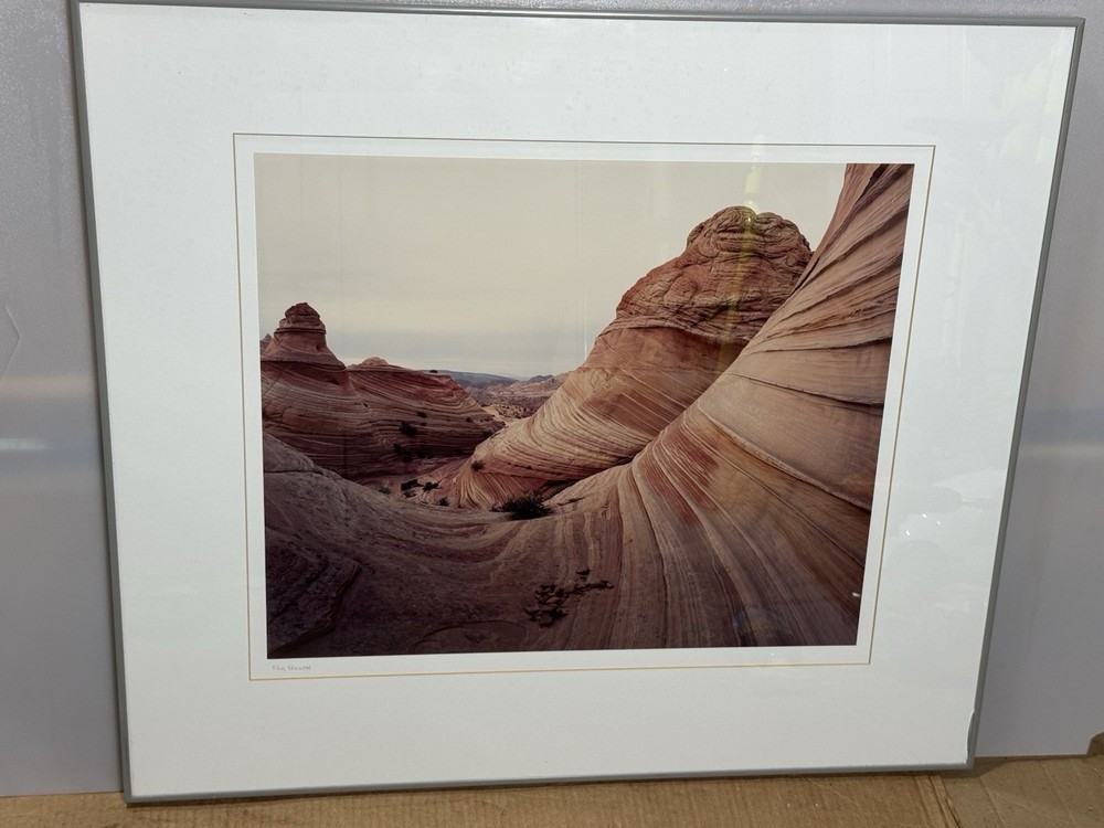Signed Rick Preston 1989 Navajo Towers Framed Photo Artwork File No. C89.3