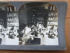 Antique Old Photo Japan Kioto Kyoto Manufactures Of Bronze Industry Workshop