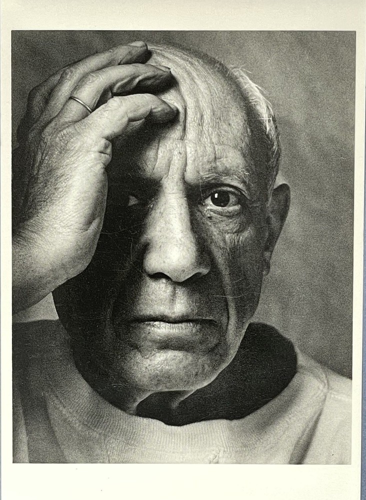Pablo Picasso, France 1954 Fotofolio Art Print Card Photo By Arnold Newman 4”x6”