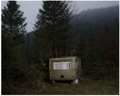 Jerome Sessini – SIGNED – “Caravan in the woods…” Magnum 6×6 Print FRAMED