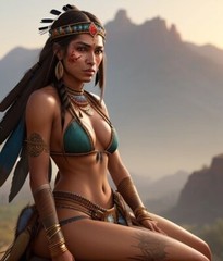 Digital Image Picture Photo Background Art Beautiful Native American