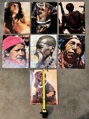 VINTAGE Collection of 1976-1977 Techniques of Skin Decoration Photo Prints Qty 7