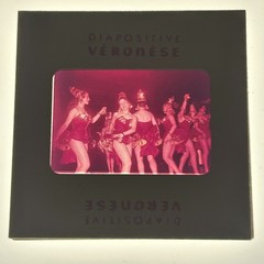 Vtg 1960s 35mm Slide Burlesque Paris Cabaret Striptease Showgirls B