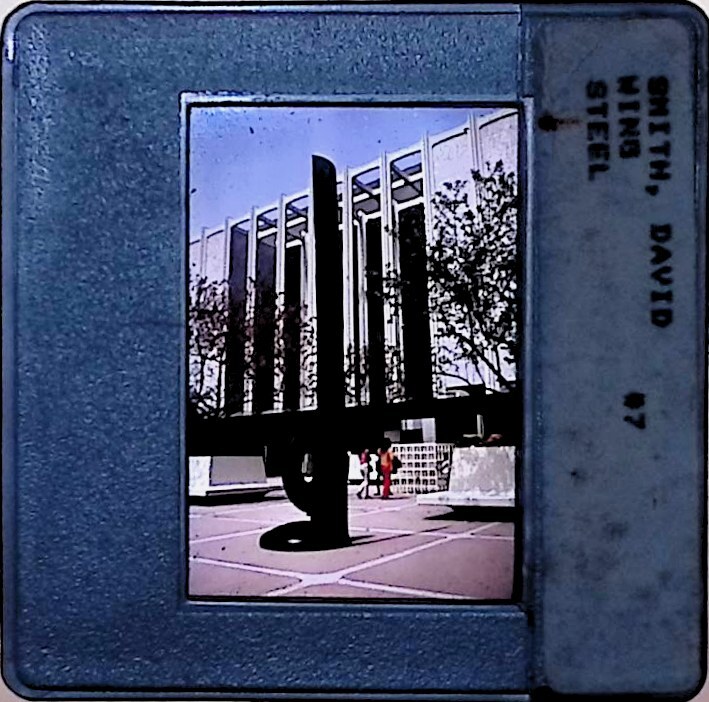Vintage Art History Slide Photo art history image metal sculpture outdoor settin