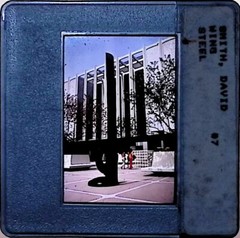 Vintage Art History Slide Photo art history image metal sculpture outdoor settin