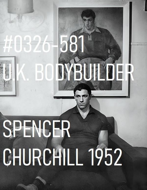 VINTAGE MALE PORTRAIT #0326-581 -spencer churchill, london 1952 -freeShippingUsa