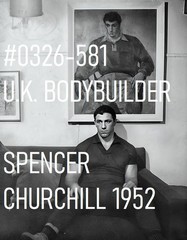 VINTAGE MALE PORTRAIT #0326-581 -spencer churchill, london 1952 -freeShippingUsa