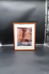 Framed Signed David Pettit 8/02 Photograph Keet Seel Puebloan Cliff Dwelling AZ