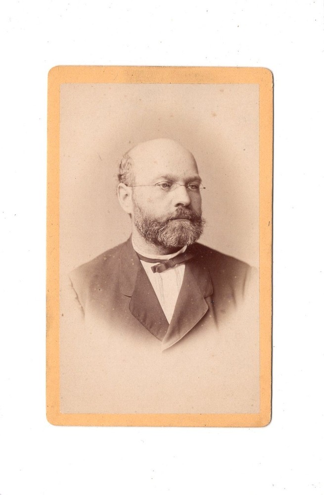 N. A. Dietz CDV Photo Male Portrait with Dedication Munich 1870s