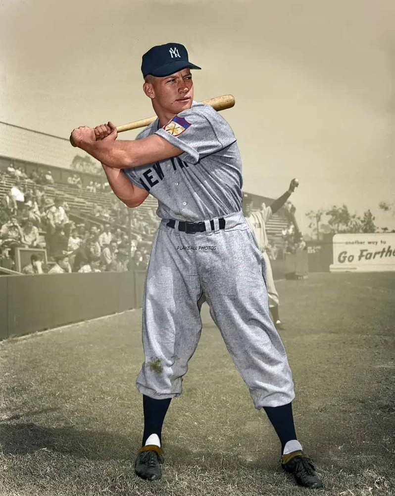 mantle-rookie-1951 8×10 Colorized Print-FREE SHIPPING