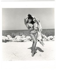 1954 Vintage BETTIE PAGE By BUNNY YEAGER Key West Original Stamped Silver Photo