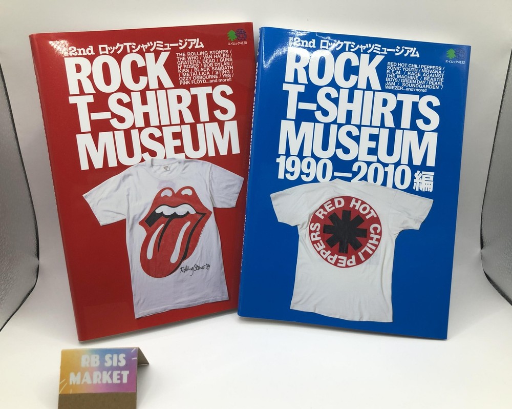 Vintage Band T-Shirt Museum Collection Illustration Book Set Rock T-Shirts 90s