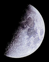 Wall Decor Home & Office 8×10 inch Moon (FirstQuarter) Photo Print M4139