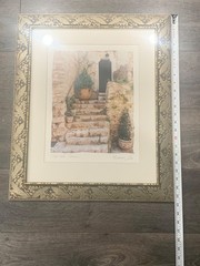 Maureen Love Signed Photograph Titled Steps And Stones Framed Rustic Garden Art