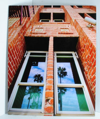 Artistic Brick Building Metal Print Professional Photograph/Palm Trees 16″ x 20″