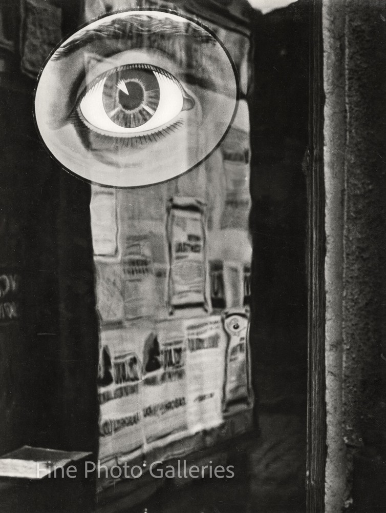 1932/1950 Original JAROMIR FUNKE Surreal Eye Time Cycles Large Silver Gel Photo