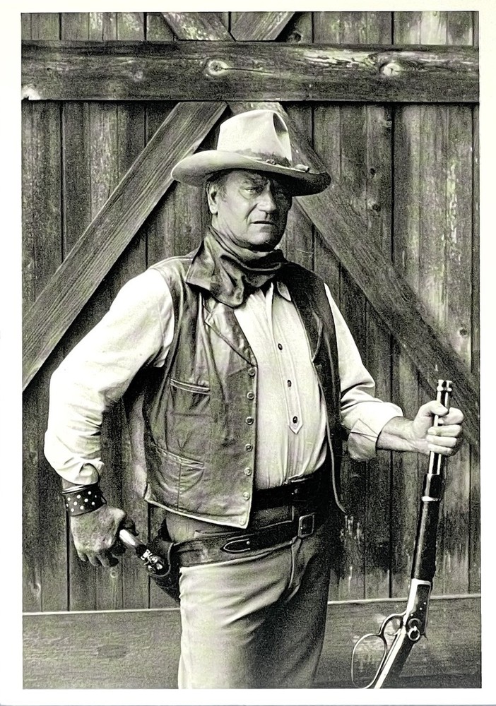 John Wayne, 1971 Fotofolio Art Print Card Photo By Bob Willoughby 4”x6”