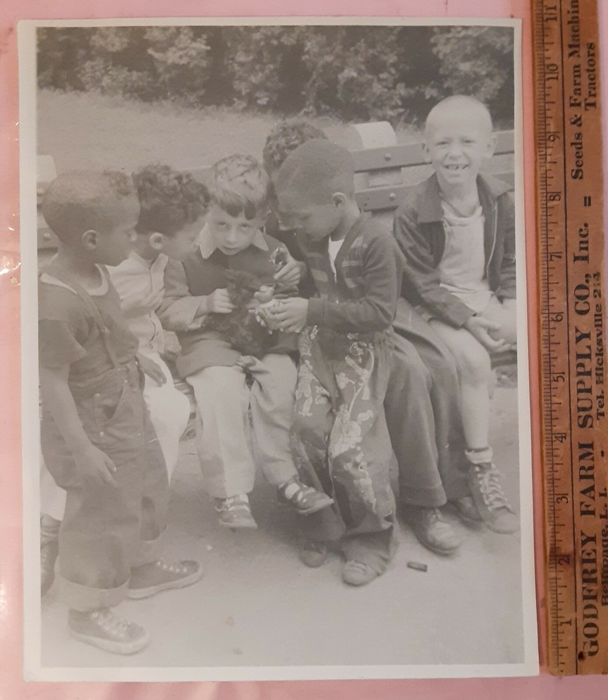 Signed 1939 7.5×10.5 NYC African-American BROOKLYN PHOTO LEAGUE Joe Schwartz ORG