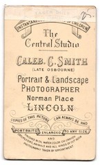 Photograph Caleb C. Smith, Lincoln, Norman Place, Portrait of an Elderly Gentleman