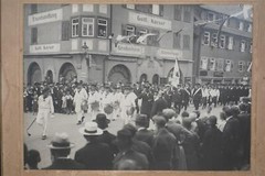 Antikes Foto Aalen 1930 Marine Fest Umzug Bahnhofstraße Gottl. Kayser Kühnle