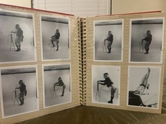 Vintage Motorcycle Parts Shop Advertising Photo Album – Topless Female Model