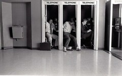 San Francisco, Phone Booth, 1978. Black & White Photograph . Quality Art Print