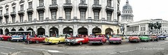 Marilyn Fils Photo, “Vintage Car, Classic Chrome Panorama” Havana, Cuba 6×18″
