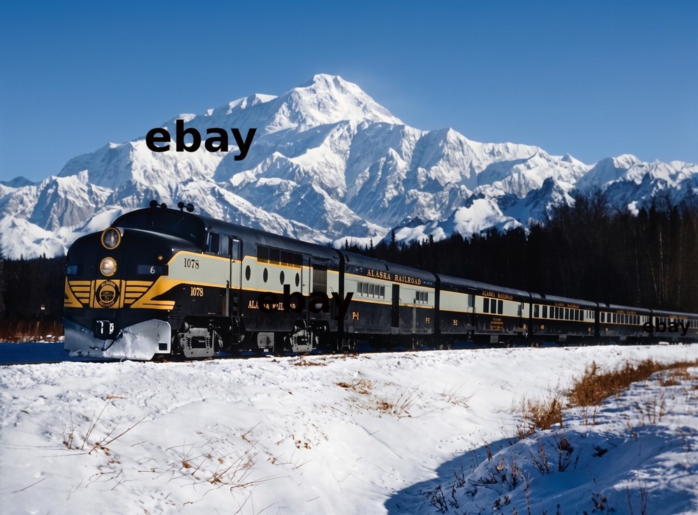 Photo Art Print of Alaska Railroad Aurora Passenger Train late 1950’s
