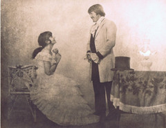 Hendrickson Orig Photo Sepia GENTLEMAN CALLER WOOS A SOUTHERN BELLE 14×11″ R310