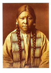 Cheyenne Girl 1905 Photograph by Edward S. Curtis (1868-1952) Art Print Card