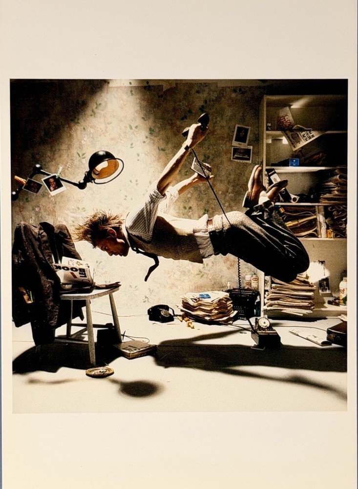1985 Gerhard Vormwald Art Print Card – “Thomas Le Book” Fotofolio Surreal