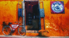 11X14 PHOTO, OF CAFE ESTUDIO ANTIGUA GUATEMALA, Guatemalan