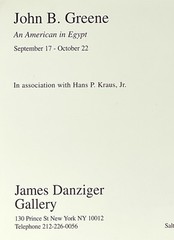 John B. Greene An American in Egypt Art Announcement Card 1994