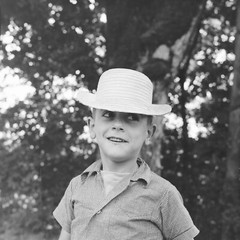 Baryte Print Photo Spain Child 1960 Format 40x40cm