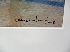 MATTED PHOTOGRAPHY Under The Pier Color Photo A/P 12×15 Color By Larry Santucci